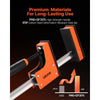 VEVOR Bar Clamps for Woodworking, 2-Pack 24 inch Parallel Clamp Set, F-Clamp with 1500 lbs Load Limit, Even Pressure, High-strength Plastic and Carbon Steel, for Woodworking Metal Working, Orange
