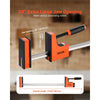 VEVOR Bar Clamps for Woodworking, 2-Pack 24 inch Parallel Clamp Set, F-Clamp with 1500 lbs Load Limit, Even Pressure, High-strength Plastic and Carbon Steel, for Woodworking Metal Working, Orange