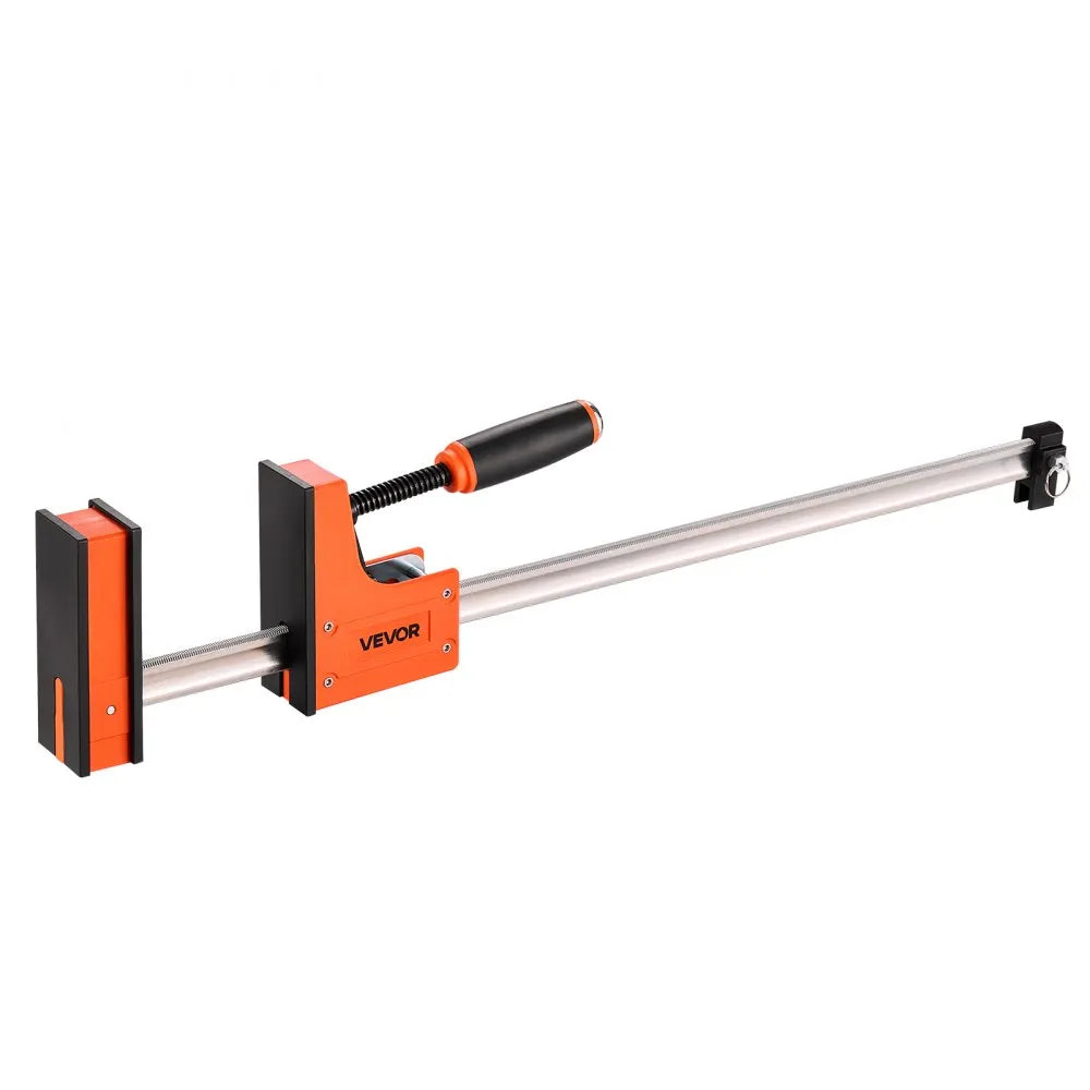 VEVOR Bar Clamps for Woodworking, 2-Pack 30 inch Parallel Clamp Set, F-Clamp with 1500 lbs Load Limit, Even Pressure, High-strength Plastic and Carbon Steel, for Woodworking Metal Working, Orange