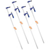 VEVOR Bar Clamps for Woodworking, 4-Pack 36 inch Opening, Lockable F-Clamp with 600 lbs Load Limit, 2-1/2 inch Depth, Cast Iron and Carbon Steel, Easy to Use, Wood Clamps for Woodworking Metal Working
