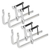 VEVOR Bar Clamps for Woodworking, 4-Pack, 12" Opening, 4.72 in Throat Depth, 1200 lbs Load Limit, Sturdy Steel Forging and Casting, with Swivel Jaw and T-Handle, for Wood Working and Metal Working
