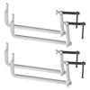 VEVOR Bar Clamps for Woodworking, 4-Pack, 12" Opening, 4.72 in Throat Depth, 1200 lbs Load Limit, Sturdy Steel Forging and Casting, with Swivel Jaw and T-Handle, for Wood Working and Metal Working