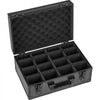 VEVOR Graded Card Case 4 Row 120 PSA Slab Storage Box with Secure Lock, Baseball Sports Trading Cards Holder Collector with 12 Dividers, Key, Holds 95 SGC 85 BGS 435 Top Loaders & 999+ Loose Cards