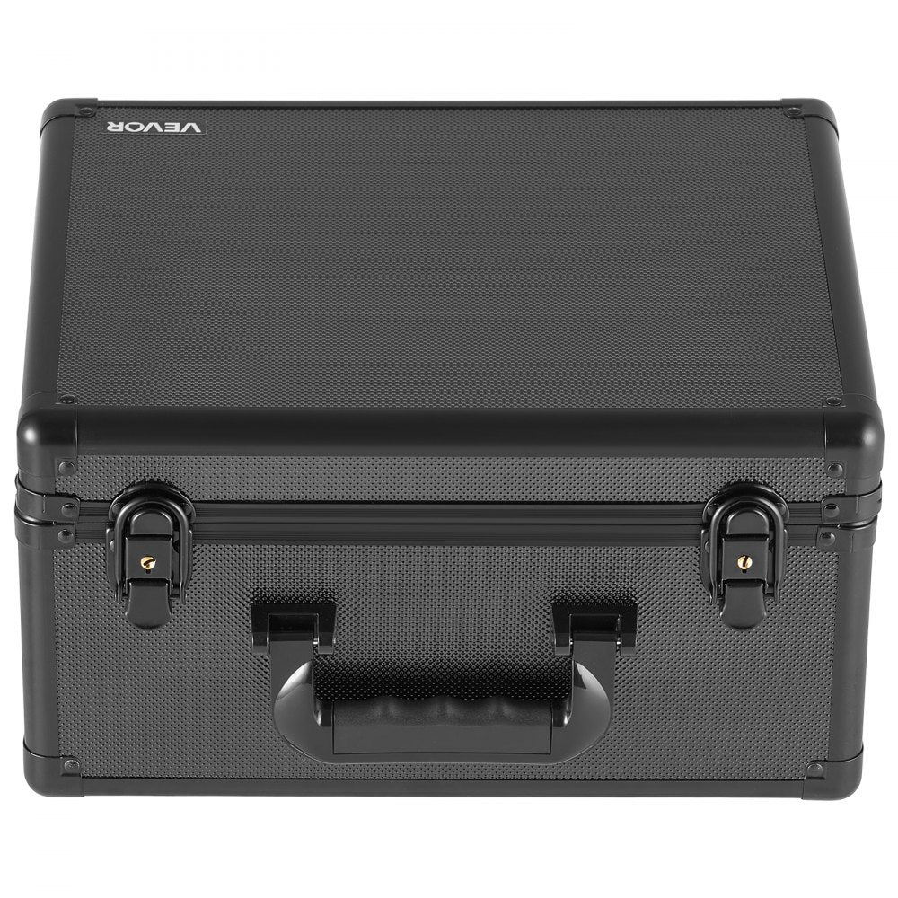 VEVOR Graded Card Case 3 Row 180 PSA Slab Storage Box with Secure Lock, Baseball Sports Trading Cards Holder Collector with 12 Dividers, Key, Holds 120 SGC 100 BGS 520 Top Loaders & 999+ Loose Cards