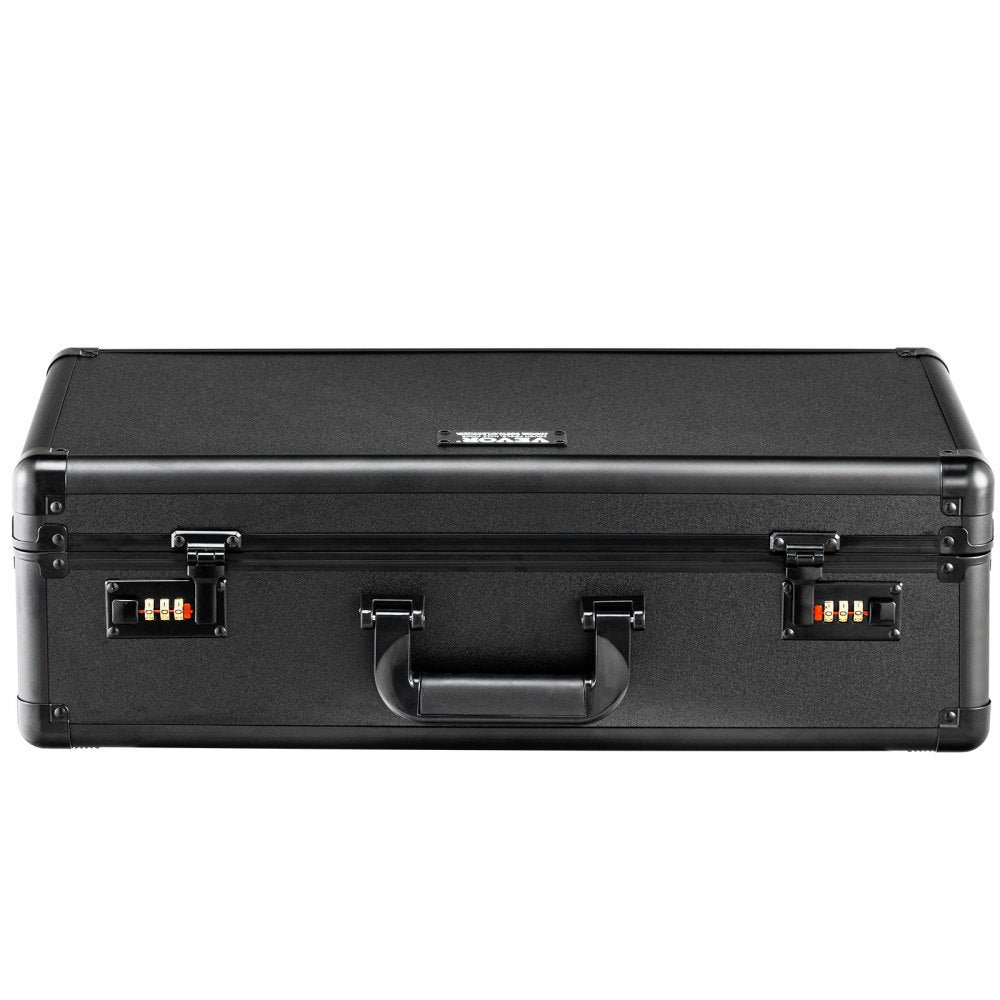 VEVOR Graded Card Storage Box, 5 Slots, Graded Sports Cards Holder Carrying Case with Coded Lock Foam Dividers, for 162 PSA Graded Cards 115 BGS Cards 130 SGC Cards 585 Top Loaders or 999+ Loose Cards