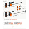 VEVOR Bar Clamps for Woodworking, 4-Pack, 24" and 31" F Clamps, 1100 lbs Load Limit, Clamp/Spreader 2 Modes, Soft Rubber Pads, Ergonomic Handle, Carbon Steel Bar, for Wood Working and Metal Working