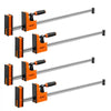 VEVOR Bar Clamps for Woodworking, 4-Pack, 24" and 31" F Clamps, 1100 lbs Load Limit, Clamp/Spreader 2 Modes, Soft Rubber Pads, Ergonomic Handle, Carbon Steel Bar, for Wood Working and Metal Working