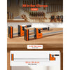 VEVOR Bar Clamps for Woodworking, 4-Pack, 36" Opening F Clamps, 1500 lbs Load Limit, Clamp/Spreader 2 Modes, Soft Rubber Pads, Ergonomic Handle, Carbon Steel Bar, for Wood Working and Metal Working
