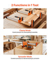 VEVOR Bar Clamps for Woodworking, 4-Pack, 36" Opening F Clamps, 1500 lbs Load Limit, Clamp/Spreader 2 Modes, Soft Rubber Pads, Ergonomic Handle, Carbon Steel Bar, for Wood Working and Metal Working