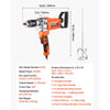 VEVOR Drill Mixer, 5/8 inch Corded Electric Drill Mixer Set, 0-750RPM 5.63A Mixing Drills, Mixing Drills Machine with D-Handle for Drilling & Blending, Handheld Cement Mixers for Fodder, Paint, Cement