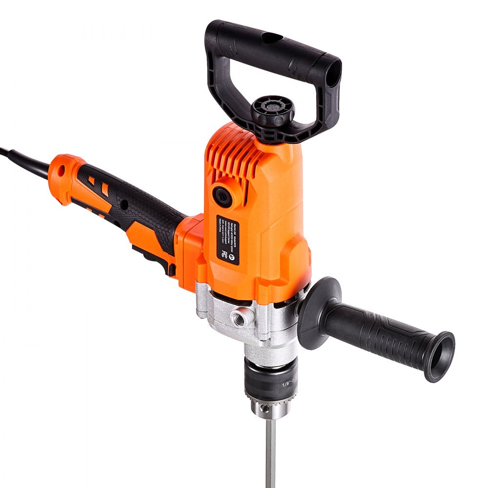 VEVOR Drill Mixer, 5/8 inch Corded Electric Drill Mixer Set, 0-750RPM 5.63A Mixing Drills, Mixing Drills Machine with D-Handle for Drilling & Blending, Handheld Cement Mixers for Fodder, Paint, Cement