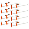 VEVOR Bar Clamps for Woodworking, 8-Pack, 24" Opening F Clamps, 600 lbs Load Limit, with Plastic Pad and Self-Locking Design, Premium Cast Iron and Carbon Steel, for Wood Working and Metal Working