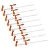 VEVOR Bar Clamps for Woodworking, 8-Pack, 36" Opening F Clamps, 600 lbs Load Limit, with Plastic Pad and Self-Locking Design, Premium Cast Iron and Carbon Steel, for Wood Working and Metal Working