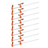 VEVOR Bar Clamps for Woodworking, 8-Pack, 36" Opening F Clamps, 600 lbs Load Limit, with Plastic Pad and Self-Locking Design, Premium Cast Iron and Carbon Steel, for Wood Working and Metal Working