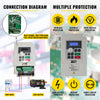 Connection diagram and multiple protection features for VEVOR 2.2KW 220V VFD