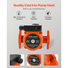 VEVOR F-009-BF5-J Cast Iron Circulator Pump, 17 GPM, AC 120V 35 ft Hot Water Recirculating Circulation Pump, 3/4-Inch Flange Connection, 3-Speed Adjustment, Quiet Operation, for Home Heating System