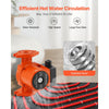VEVOR F-15-58FC Cast Iron Circulator Pump, 17 GPM, AC 120V 20 ft Hot Water Recirculating Circulation Pump, 1-Inch Flange Connection, 3-Speed Adjustment, Quiet Operation, for Home Water Heating System
