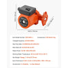 VEVOR 0011-BF4-J Cast Iron Circulator Pump, 33 GPM, AC 120V 33 ft Hot Water Recirculating Circulation Pump, 1-1/4 in Flange Connection, 3-Speed Adjustment, Quiet Operation, for Home Heating System
