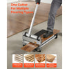 VEVOR 13 inch Vinyl Floor Cutter, 12mm Thick Laminate Flooring Cutter with 15°/30°/45° Adjustable Angle Settings, Flexible Wheels, Telescoping Handle, Certain Engineered Wood, LVT, VCT, SPC, LVP, WPC