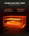 VEVOR Commercial Pizza Oven Countertop, 14-Inch Single Deck Layer, Stainless Steel Electric Pizza Oven with Stone and Handle, Multipurpose Indoor Pizza Maker for Restaurant Home Pretzels Baked
