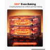 VEVOR Electric Pizza Oven, 2x16-Inch Double Deck Countertop Pizza Maker for Home Kitchen Restaurant, Heavy-Duty Iron Body, 662℉, Independent Temp & Time Control, 2700W Commercial Cooker, 2 Stones
