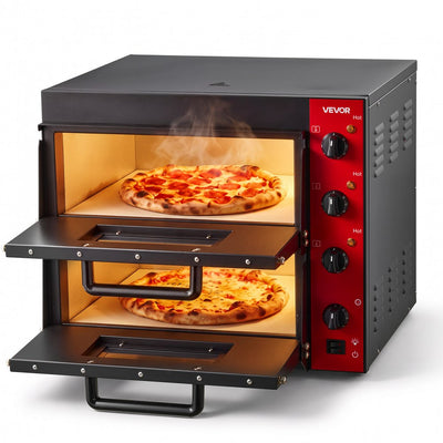 Vevor Electric Pizza Oven Double Deck 2 x 16