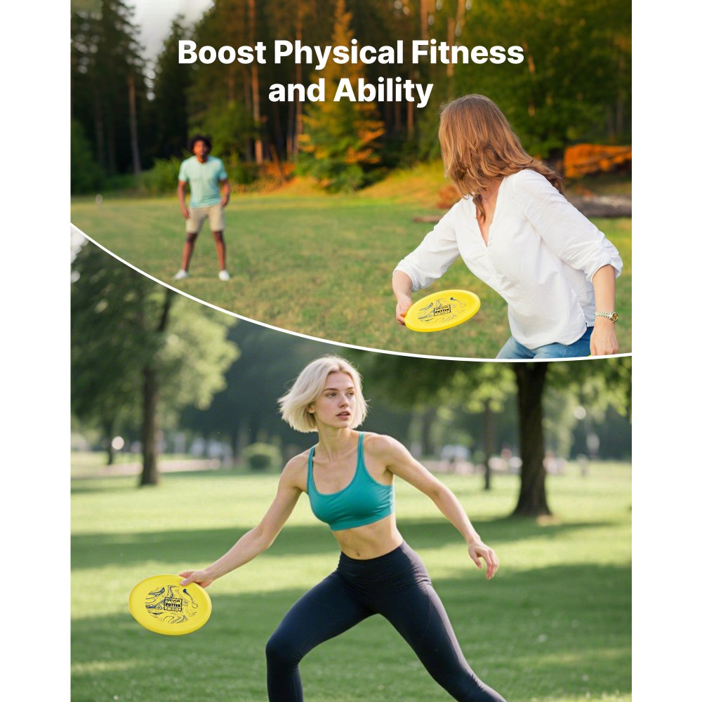 VEVOR Disc Golf Set, 3 Pack Disc Golf Starter Set, Beginners Flying Discs for Full-Body Strength Training, with Putter, Mid-Range, Driver for Outdoor Backyard, Lawn, Beach, and Park