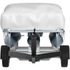 VEVOR Pontoon Boat Cover, Fit for 17\'-20\' Boat, Heavy Duty 600D Marine Grade Oxford Fabric, UV Resistant Waterproof Trailerable Boat Cover with 2 Support Poles and 7 Wind-Proof Straps, Gray