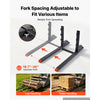 VEVOR Pallet Forks 4000 lbs 60 in Clamp-On Pallet Forks with Anti-Tilt Bar, Tractor Attachment for Skid Steer & Loader Bucket, Adjustable Stabilizer Bar, Heavy-Duty Reinforced Bucket Fork, Orange Tips