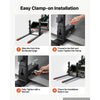 VEVOR Pallet Forks 4000 lbs 60 in Clamp-On Pallet Forks with Anti-Tilt Bar, Tractor Attachment for Skid Steer & Loader Bucket, Adjustable Stabilizer Bar, Heavy-Duty Reinforced Bucket Fork, Orange Tips