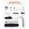 VEVOR Recurve Bow and Arrows Kit, 60 inch Wooden Takedown Bows, Right Handed Ergonomic Archery Recurve Bow Package, Longbow for Outdoor Target Training Practice Hunting, Beginners to Advanced, 30 lbs