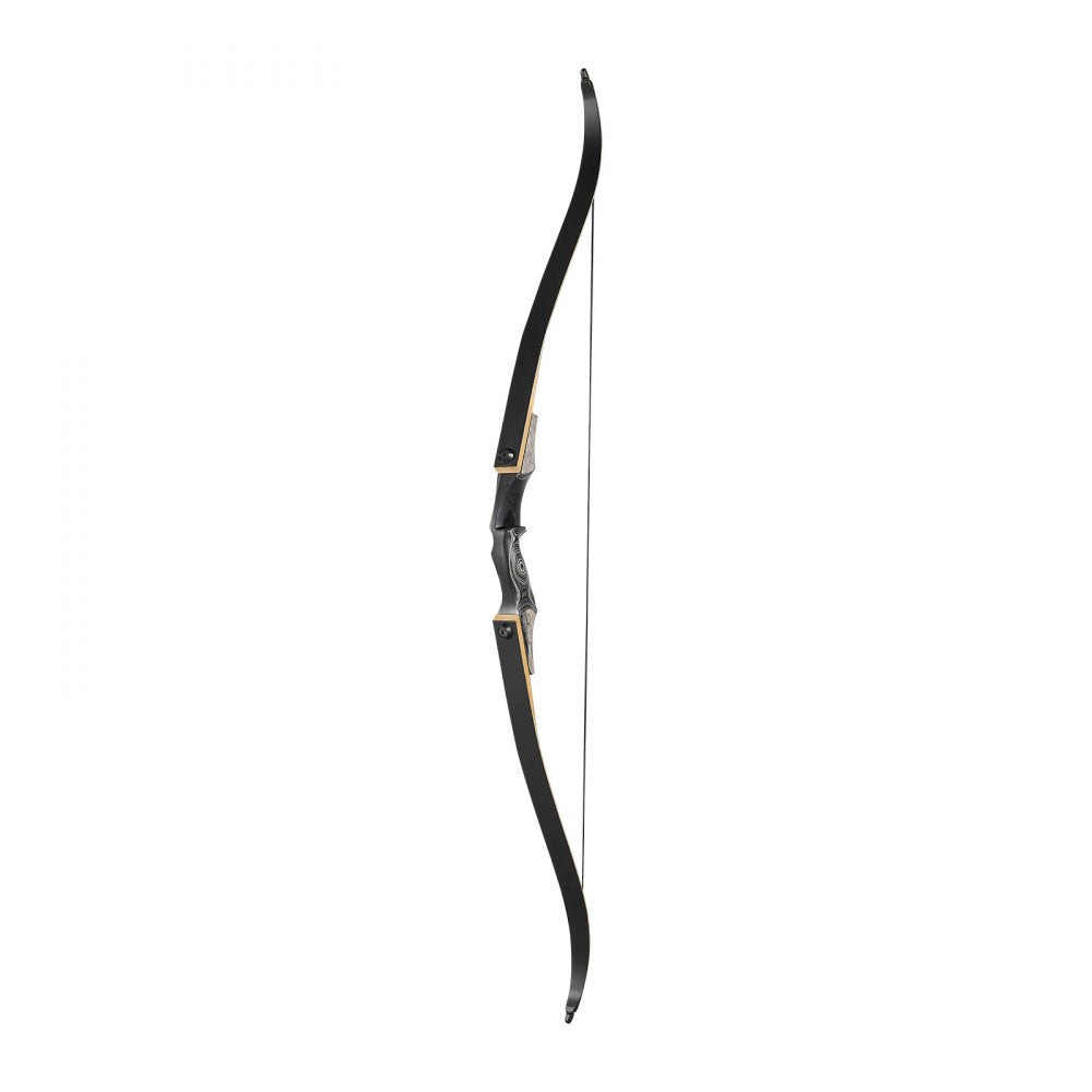 VEVOR Recurve Bow and Arrows Kit, 60 inch Wooden Takedown Bows, Right Handed Ergonomic Archery Recurve Bow Package, Longbow for Outdoor Target Training Practice Hunting, Beginners to Advanced, 30 lbs