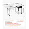 VEVOR Sewing Table, Multipurpose Sewing Machine Table with Drawers, Foldable Side Shelf, Adjustable Shelf, Steel Legs, Computer Desk for Home, Fashion Studio, Art Studio, Educational Institution