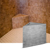 VEVOR Tile Shower Seat, 22.4\" x 16\" x 20\" Ready to Tile Shower Seat, Factory Waterproof & 100% Leak Proof Tileable Shower Corner Seat, 440lbs Load-Bearing Triangular Board Shower Bench, Grey