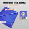 VEVOR Heavy Duty Tarp Waterproof 12x16 ft, Plastic Poly Tarp Cover 5 Mil, Multi Purpose Outdoor Tarpaulin with High Durability Reinforced Grommets and Edges for Truck, RV, Boat, Camping (Blue)