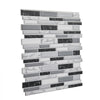 VEVOR Peel and Stick Backsplash 10-Sheet, 12 x 12 x 0.78 inch / 305 x 305 x 2.0 mm Self-Adhesive Wall Tiles, Stick on Subway Tile Backsplash for Kitchen, 3D Back Splashes for Bathroom, Stone-Look