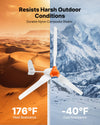 VEVOR 1200W 24V Wind Turbine Generator, 3-Blade Wind Turbine Kit with Wind/Solar Hybrid Controller, Efficient 3-Phase AC Permanent Wind Power Generator for RV Boat Home Farm (Tower Pole Not Included)