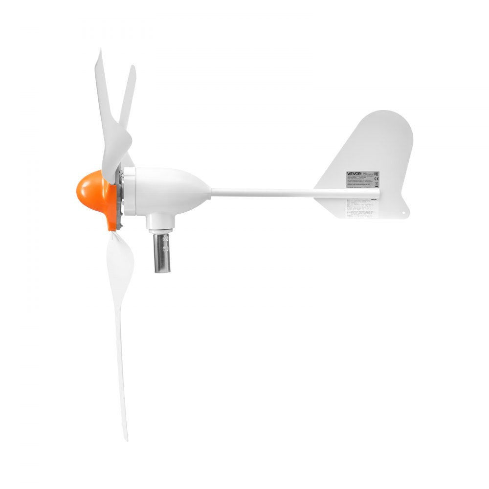 VEVOR 1000W 12V Wind Turbine Generator, 3-Blade Wind Turbine Kit with Wind/Solar Hybrid Controller, Efficient 3-Phase AC Permanent Wind Power Generator for RV Boat Home Farm (Tower Pole Not Include)