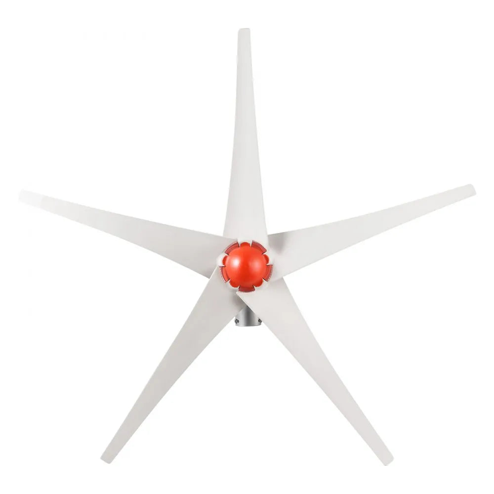 VEVOR 800W 12V Wind Turbine Generator, 5-Blade Wind Turbine Kit with MPPT Controller, High-Efficiency 3-Phase AC Permanent Wind Power Generator for RVs, Boats, Home, Farm (Tower Pole Not Included)