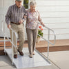 VEVOR Wheelchair Ramp with Handrails, 71.1 x 32.7 in, Heavy Duty Wide Aluminum Wheelchair Ramp with Adjustable Legs, 1000 lbs Capacity, Portable Threshold Ramps for Home Steps, Stairs, Doorways, Curbs