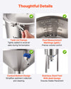 VEVOR Pressure Fermenter 15 PSI, 8 Gal/30L All-in-One Stainless Steel Conical Secondary Fermentation Bucket, for Wine, Beer Brewing Equipment