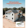 VEVOR House Wrap, 9 x 75 ft, 0.13 mm Thick Vapor Barrier, Heavy Duty Plastic Sheeting for Tear-resistant, Drop Cloth Vapor Barrier Covering for Residential & Commercial Construction, White