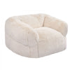 VEVOR Bean Bag Chair, BeanBag Sofa Chair with Armrests for Adults, Fluffy Plush & High-Density Foam Filling Adult Bean Bag with Zapper, Comfy Lazy Sofa Chair Ideal for Living Room, Bedroom, Beige