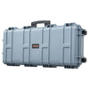 VEVOR Hard Rifle Case, Lockable Rifle Case with 4 Layers Pre-cut Foams, 36 in Gun Storage with Wheels, IP67 Waterproof & Dustproof Pistol Storage Cases for Rifles, Shotguns, Airsoft Guns, Grey