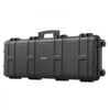 VEVOR Hard Rifle Case, Lockable Rifle Case with Pre-cut Foams, 40 in Gun Storage with Wheels, IP67 Waterproof & Dustproof Movable Large Pistol Storage for Rifles, Shotguns, Airsoft Guns, Black