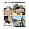 VEVOR Hard Rifle Case, Lockable Rifle Case with Pre-cut Foams, 50 in Movable Gun Storage with Wheels, IP67 Waterproof & Dustproof Pistol Storage for Rifle, Shotgun, Airsoft Gun, Khaki