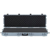 VEVOR Hard Rifle Case, Lockable Rifle Case with Pre-cut Foams, 52 in Gun Storage with Wheels, Heavy Duty IP67 Waterproof & Dustproof Pistol Storage Cases for Rifles, Shotguns, Airsoft Guns, Grey