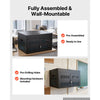 VEVOR 16-Device Charging Cabinet for Tablet & Laptop, Lock Charging Station, for Classroom, Chromebooks, iPads, Fits Devices up to 15.6 in, Wall/Desktop Mount, Steel Lock Box, Fully Assembled, Black