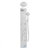 VEVOR Shower Panel Tower System with Rainfall Shower Head, 49 in Brushed Stainless Steel Shower Column, 3-Function Faucet, High Pressure Wall-Mount Rain Massage System with 6 Body Jets and Handheld