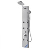 VEVOR Shower Panel Tower System with Rainfall Shower Head, 49 in Brushed Stainless Steel Shower Column, 3-Function Faucet, High Pressure Wall-Mount Rain Massage System with 6 Body Jets and Handheld